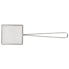 Stainless Steel Square Mesh Skimmer for Commercial Fryer Stations #30 Mesh