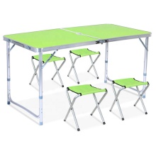 Outdoor Aluminum Camp Folding Table and Chairs Sets for Picnics