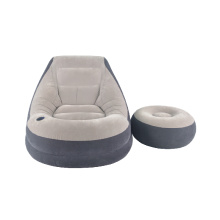 Lazy lounge sofa with foot rest stool