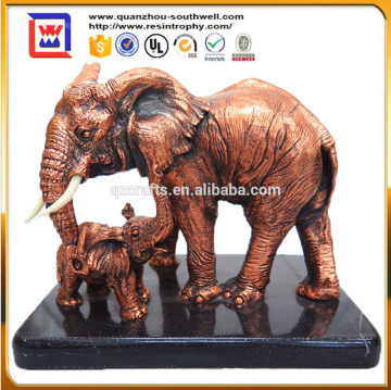 Fork Art Style Resin elephant Souvenirs and handcraft elephant statues and resin elephant statues