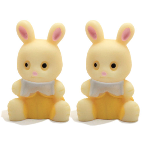 Comercio al por mayor de resina de conejo de 20 mm encantos Kawaii Cabochons Flat Back 3D Resina Decoraciones