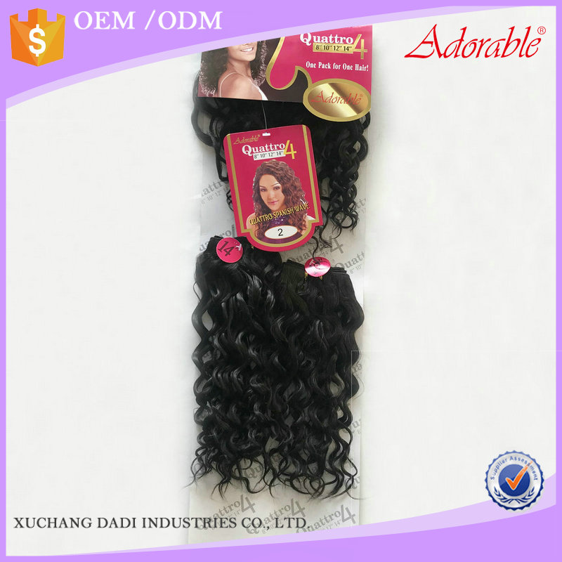 Japanese fiber hair deep wave synthetic hair weft darling weaving synthetic Spanish wave