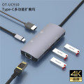 6 arada yerleştirme istasyonu uyumlu HDMI4K USB-C