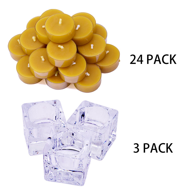 100 Percent Pure Beeswax Tealight Candles Bulk