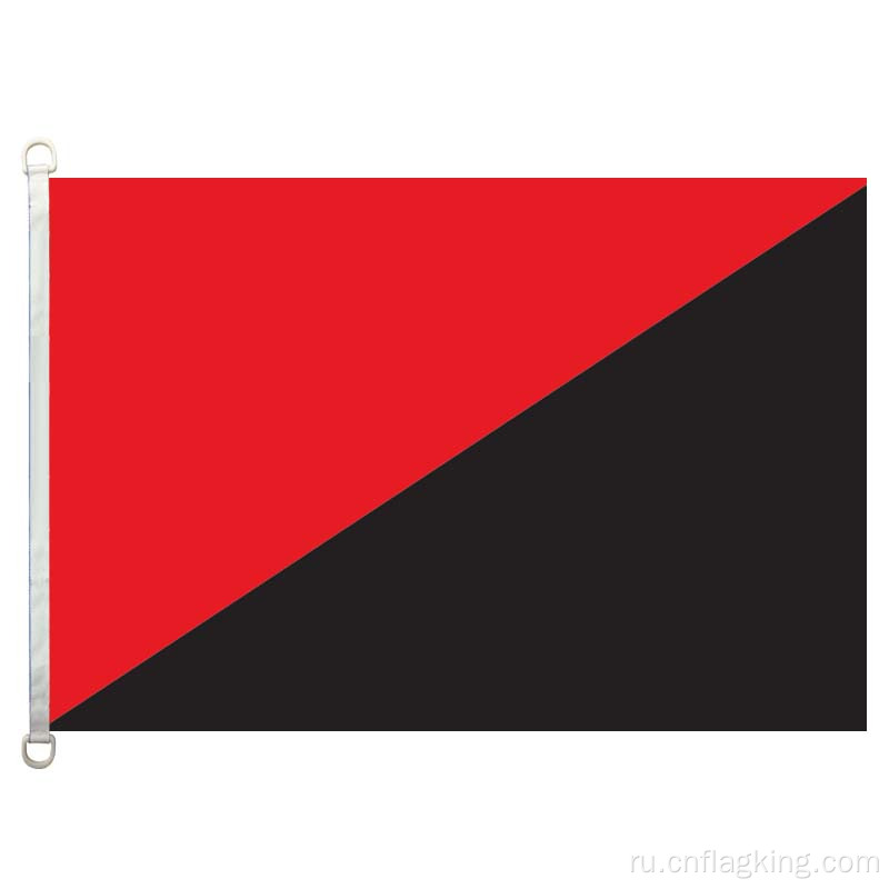 100% полиэстер 90 * 150 см анархо синдикализм баннер страны анархо синдикализм национальный флаг