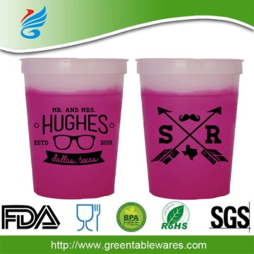 150ml temperature personalized change color plastic cup
