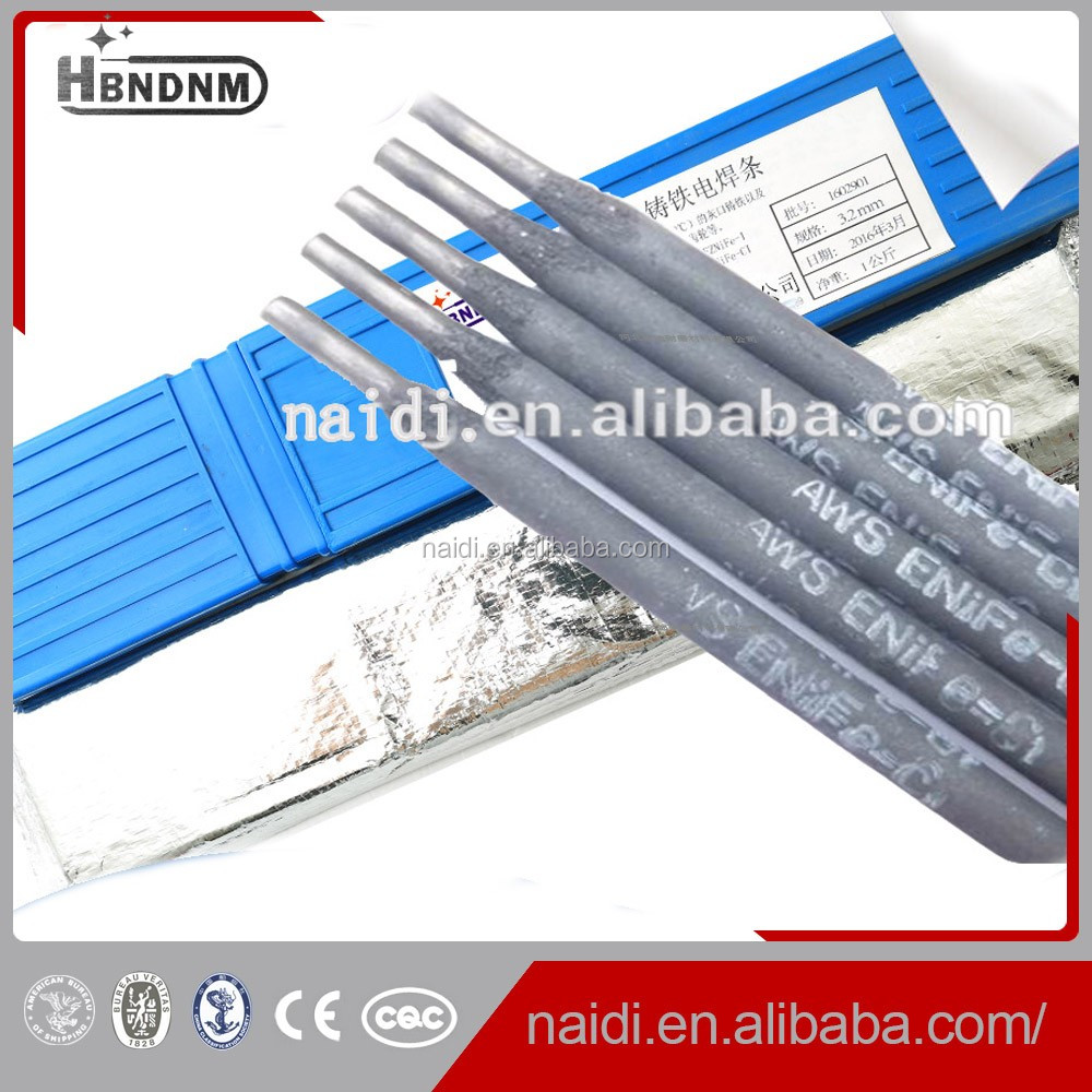 cast iron machinable Z408/AWS A5.15 ENiFe-Cl welding rod electrodes 2.5mm 3.2mm 4.0mm