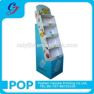 Green and enviornmental cardboard display stand with pets ,dog food