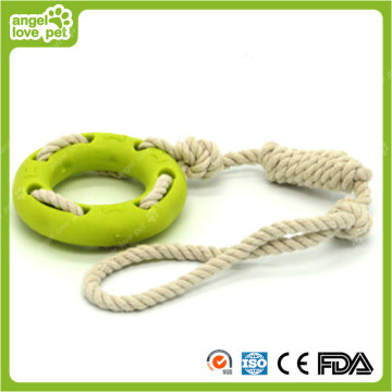 TPR Ring with Cotton Rope Toys Dog Chew Product