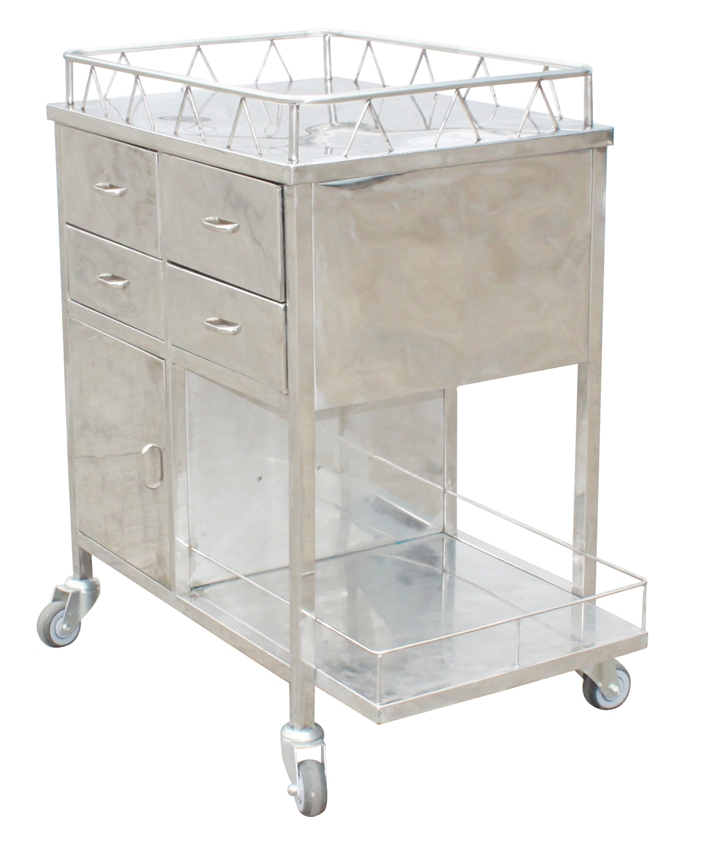 Medical Supply Cart on Wheels