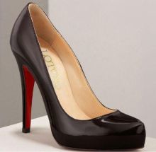 Black Fashion Ladies Platform High Heeled Shoes For Work