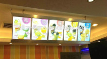Advertising Led Menu Board/Menu Light Box/Restaurant Menu Light Signs