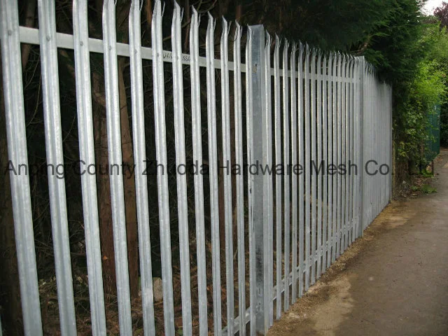 China Triple Pointed Galvanized Steel Palisade Fencing