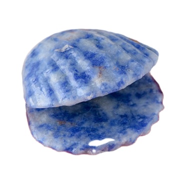 Gemstone Crystal 1.25" Clam Gemstone Ornament (Approx 30-35MM)