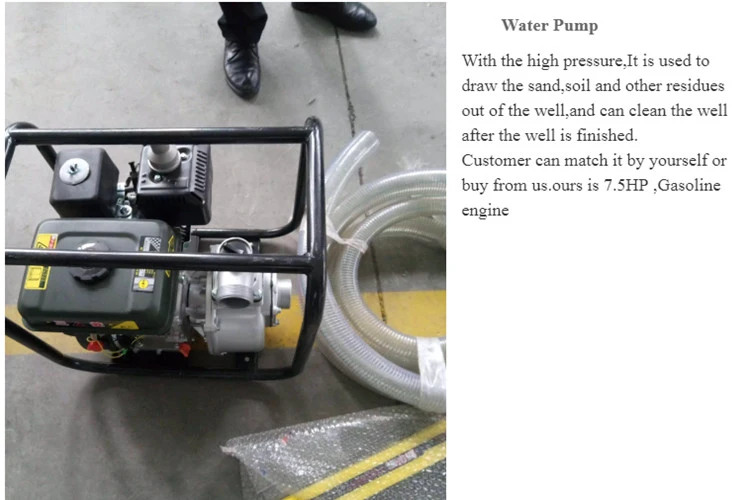 Gasoline/Diesel Small Mini Borehole Water Well Drilling Rig for Sale
