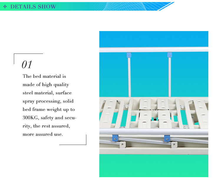 Home Use Multi Functional Manual Hospital Bed For Paralyzed Patients) two Function Hospital Furniture Iron Hospital Bed