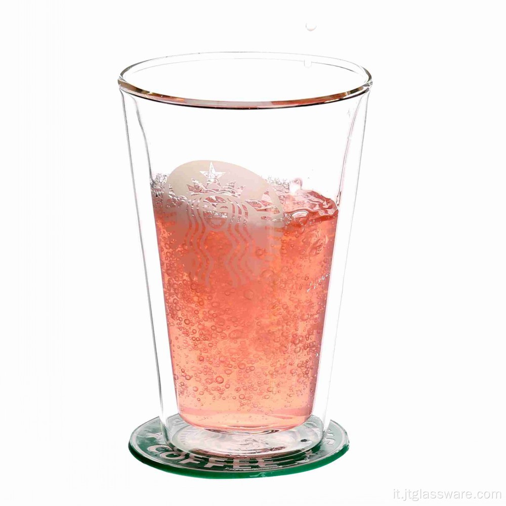 Tazza in vetro borosilicato per tè