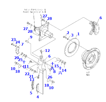 Dump truck HD465-7 brake sub-assembly 569-32-79110