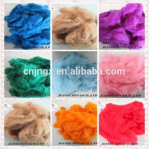 recycled colored polyester staple fiber,recycled polyester fiber,hollow conjugated polyester staple fiber