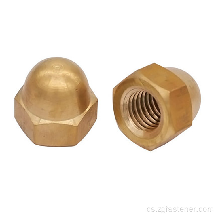 DIN986 Brass Acorn Hexagon Nuts M4 M5 M6 M8