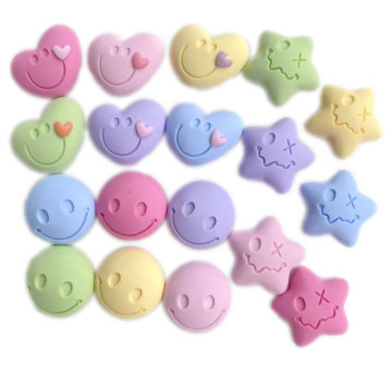 Assorted Cute Star Heart Smile Charms For Bracelets Key Chain Earring Jewelry Making DIY Craft Phone Case Decoration Accessories