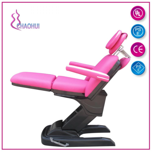 Leather electric massage table with handle