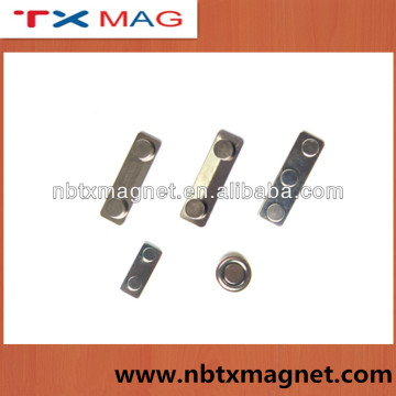 Metal Magnet Bar Set For Badge ( Magnetic Badge Clip)