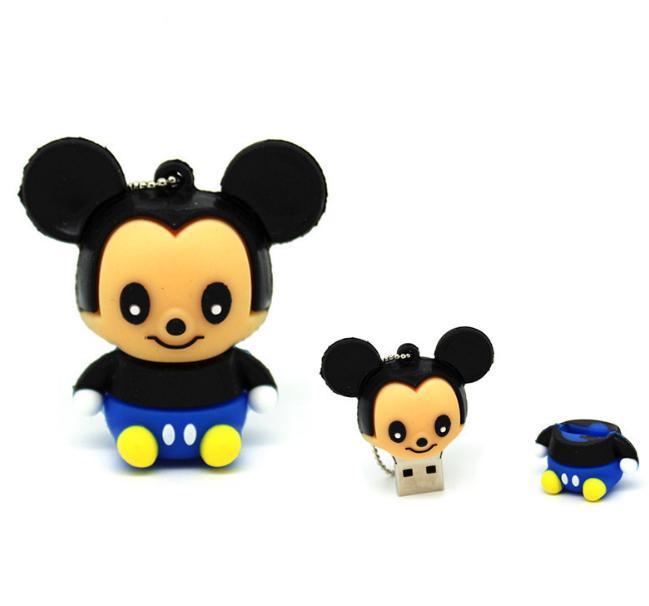 Benutzerdefinierte Cartoon PVC Mickey Mouse USB -Flash -Laufwerk