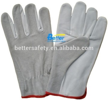 Grain Leather Palm Split leather driving gloves Mens
