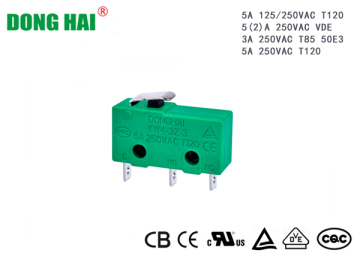 Subminiature Basic Micro Switch Electrical Equipment