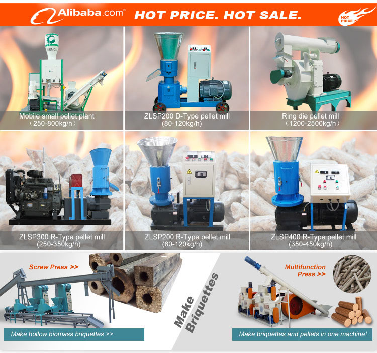 Cheapest small pellet mill use saw dust making fuel pellets