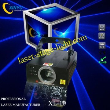 Xl-10 200mw 450nm Blue Laser Projector With Dmx Or Disco, Clubs, Ktv