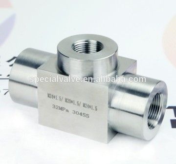 stainless steel female reducer tee coupling