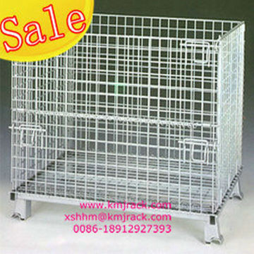 Collapsible Galvanized Wire Container