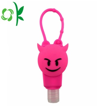 3D Silicone Cartoon Customized Sanitizer Bottle with Holder