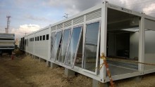 Flat Pack Container with Large Windows