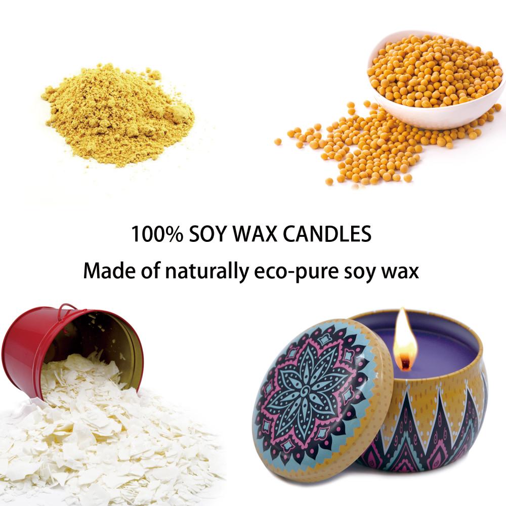 Aromatherapy scented soy wax candles