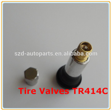 TR414C Zinc Alloy Tubeless Valve / Car Tire Valve
