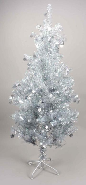 150CM WHITE COLORFUL SNOWFLAKE CHRISTMAS TREE