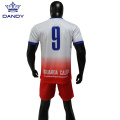 Sublimation Custom Mens Bola Sepak Top dan Pendek