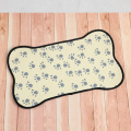 Microfiber printed pet food door mats