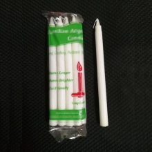 Mozambique long burn time white flute candle