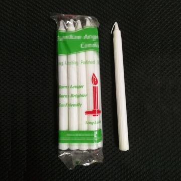 Mozambique long burn time white flute candle