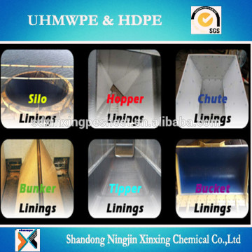 UHMWPE Silo Chute Truck Liner/ dumper truck liner