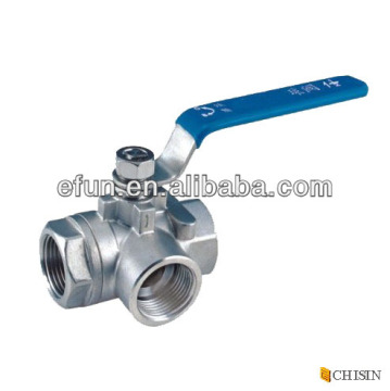 Female Tee Ball Valve,Stainless steel 3 way ball valve,tee ball valve