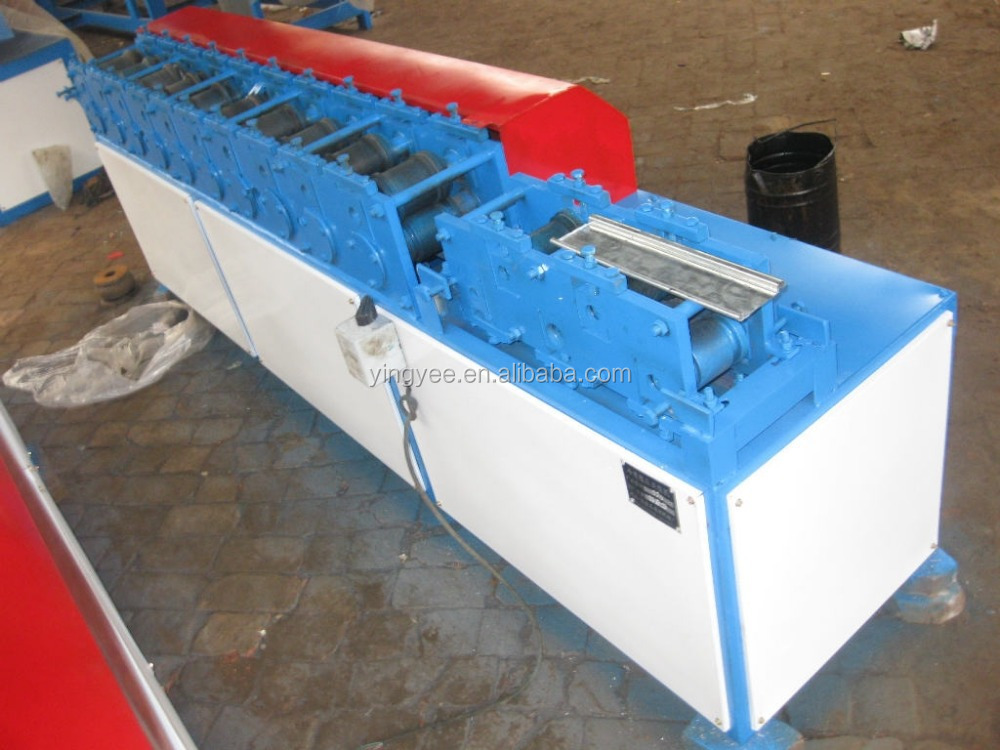 top quality metal galvanized Roller Shutter Door roll forming making machine with gear box high speed