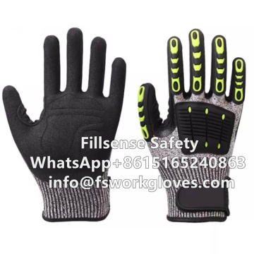 Cut Resistant Anti Impact TPR Anti Vibration Gloves