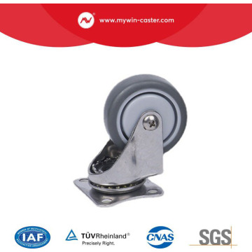 Light Duty Stainless Steel Plate Swivel PP Caster Wheels