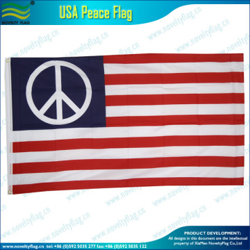 USA peace flags