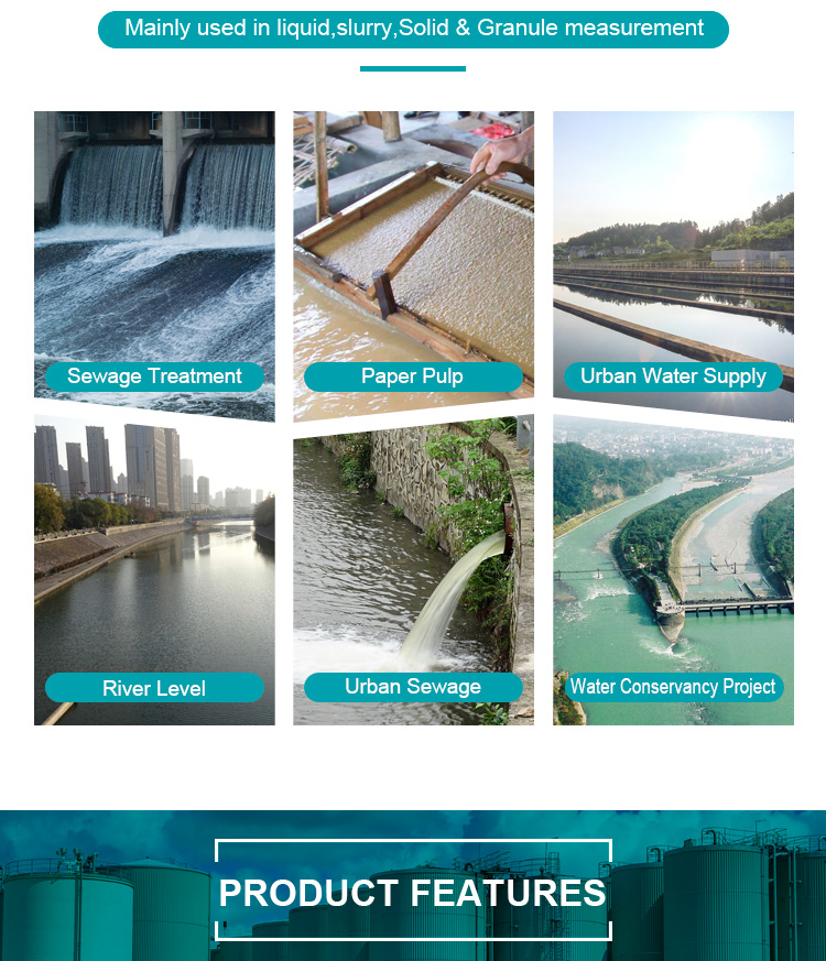 20m Range Available Detector Ultrasonic Range Level Transmitter Ultrasonic Level Meter